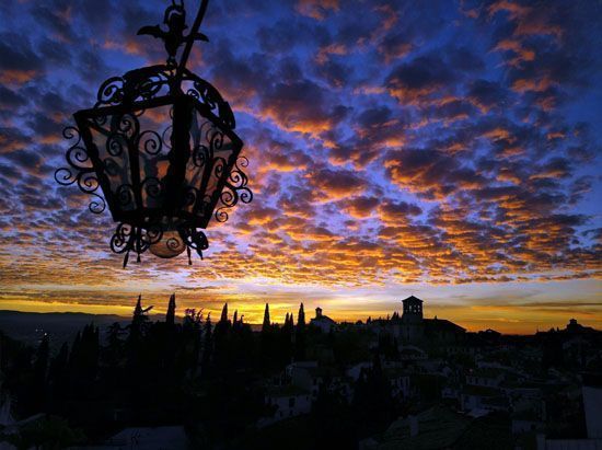 Atardecer otoñal desde la Escuela Carmen de las Cuevas